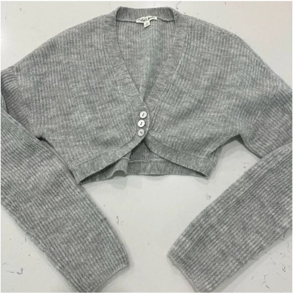 For Love & Lemons Cropped Button Front Cardigan